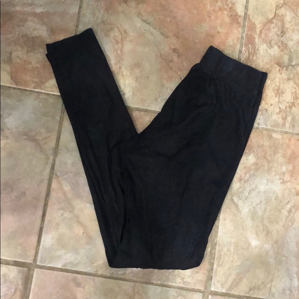 Suede leggings from local boutique